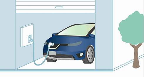 EVなら事前にエアコンを作動させても排気ガスの心配がありません。