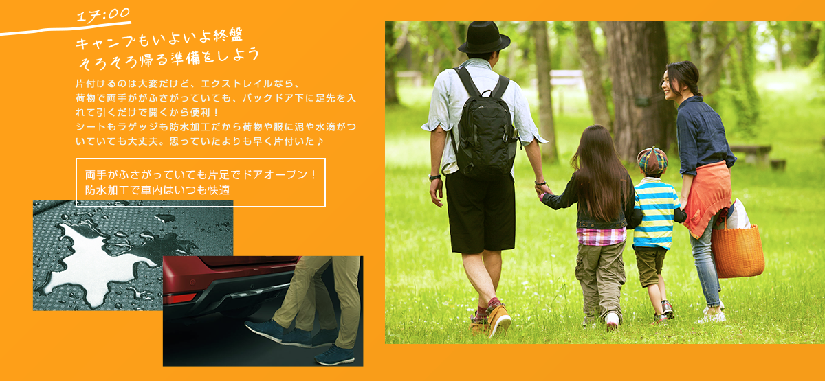 日が暮れて来たので、そろそろ帰る準備をしよう