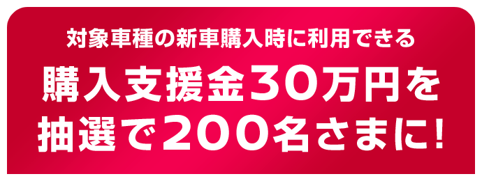 購入支援金が当たる!プレゼントキャンペーン賞品 | 購入支援30万円