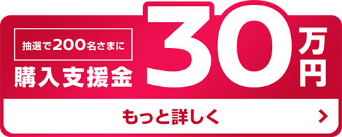 抽選で200名さまに購入支援金 30万円 | もっと詳しく