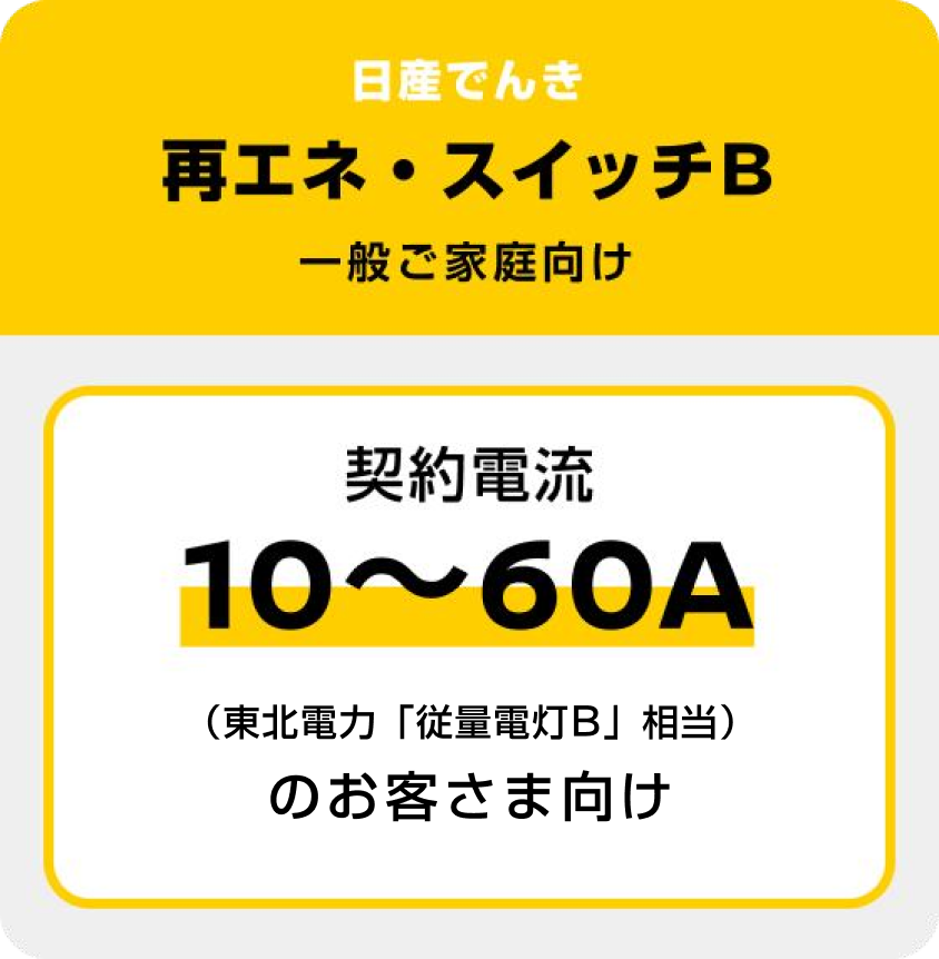 日産でんき 再エネ・スイッチB 一般ご家庭向け